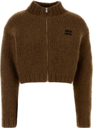 Miu Miu Brown Cashmere Cardigan
