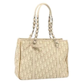 Dior Pre-owned Tote Bags, female, Beige, Size: ONE SIZE Pre-owned Vintage Tote Bag