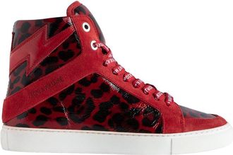Zadig&Voltaire High Flash Shiny Leather Sneaker
