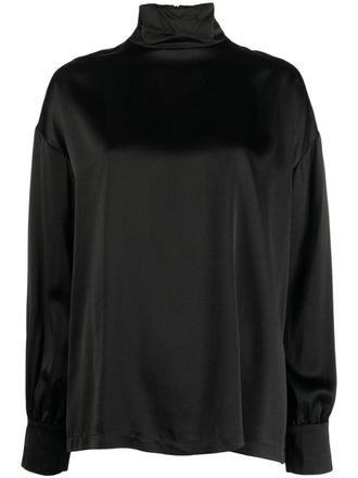 Fabiana Filippi Blusa a collo alto - Nero