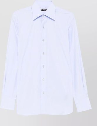 Tom Ford cotton shirt long sleeves button collar cuffs