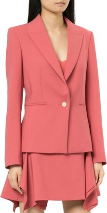 Dion Lee Double Wool Professional Blazer Jacket In Pink