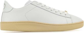 Valentino Garavani Mens White Leather Vlogo Signature Sneakers - Size EU 44