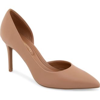 Christian Siriano Biro Half dOrsay Pump in Tan at Nordstrom, Size 7.5