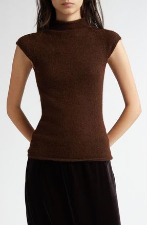 Paloma Wool Guidi Cap Sleeve Alpaca Blend Sweater in Brown at Nordstrom, Size X-Large