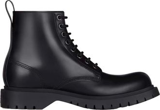 Givenchy Schoenen, Heren, Zwart, 45 EU, Leer, Lederen Veterschoenen