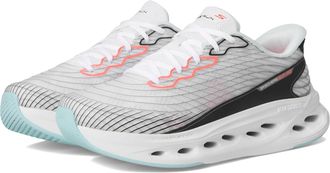 Skechers Womens Max Cushioning Glide-Step Sapphire Trainers, White multi-coloured, 4.5 UK