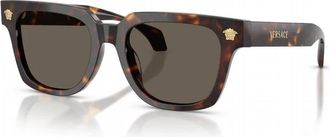 Versace Mens Square Sunglasses In Brown