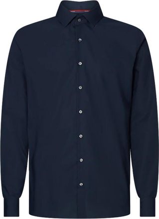 Calvin Klein K10K105461 Popeline Stretch Shirt - Heren - Casual Overhemden - Blauw - 5XL - Overhemden