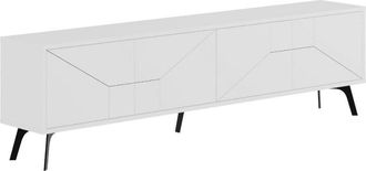 Calicosy Mueble TV 4 puertas L180 cm - Blanco