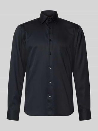 HUGO BOSS Regular Fit Businesshemd aus reiner Baumwolle Modell H JOE KENT in Black, Gr&ouml;&szlig;e 39
