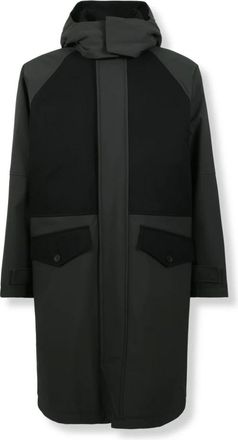 Herno Parka de sarga mate - Coats - Hombre - Negro - S