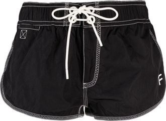 Tom Ford logo-print drawstring shorts - women - Spandex/Elastane/Polyamide/Cotton/Polyester - 34 - Black