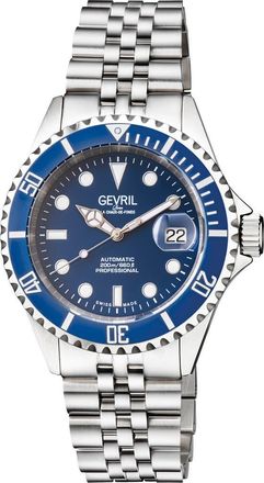 Gevril Group Wall Street Bracelet Watch, 43mm in Stainless Steel at Nordstrom Rack