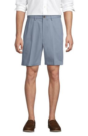 Lands End Comfort Waist 9 No Iron Chino Shorts in Faded Glacier at Nordstrom, Size 34 X 9