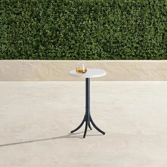 Frontgate Amherst Mosaic Aluminum Drink Table - Frontgate