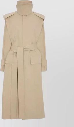 Victoria Beckham cotton belted trench coat