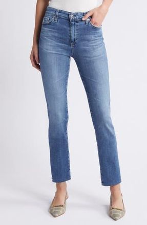 AG - Adriano Goldschmied Mari Raw Hem Slim Straight Leg Jeans in 13 Years Reinvention at Nordstrom Rack, Size 27