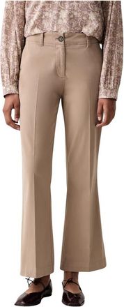 Marc O'Polo Wide Broeken - Dames - Wijde Broeken - Beige - XS - Broeken
