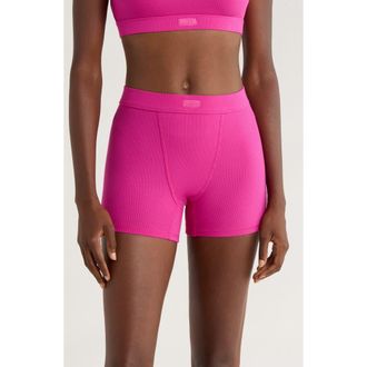 UGG Alexiah Rib Lounge Boy Shorts in Chroma Pink at Nordstrom Rack, Size X-Large