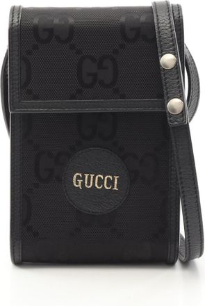 Gucci Black Nylon Leather Shoulder Bag (Pre-Owned)