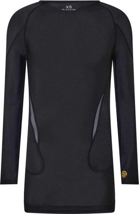 It's Skin Heren G400 Plain Performance-shirt met lange mouwen (ZWART/GEEL)