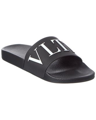 Valentino Vltn Leather Slide