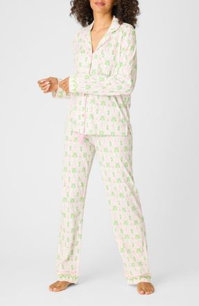 PJ Salvage Playful Print Pajamas in Ivory at Nordstrom, Size X-Large