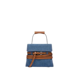 Moschino Tie Me Clutch - female - Moschino - Handbags - Blue - ONE SIZE - Bags
