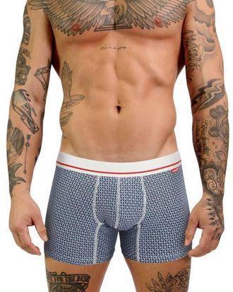 Mosmann Mens Ultra-Soft Boxers in Blue Print at Nordstrom, Size Small Au