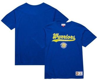 Mitchell & Ness Mens Mitchell & Ness Royal Golden State Warriors Hardwood Classics Felt Applique Slub T-Shirt at Nordstrom, Size X-Large