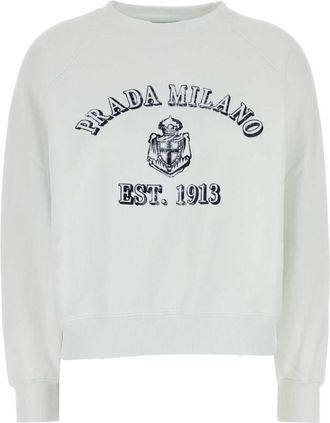 Prada White cotton sweatshirt