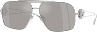 Versace Authentieke Premium Bril met Topkwaliteit - unisex - Zonnebrillen - Grijs - 62 MM - Accessoires