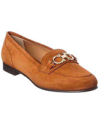 Ferragamo Gancini Suede Loafer