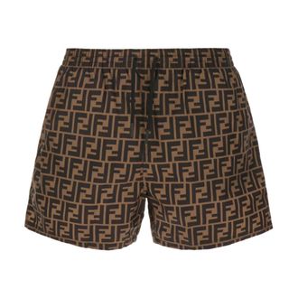 Fendi Hombre, Pantalones cortos, Marrón, Talla: XL