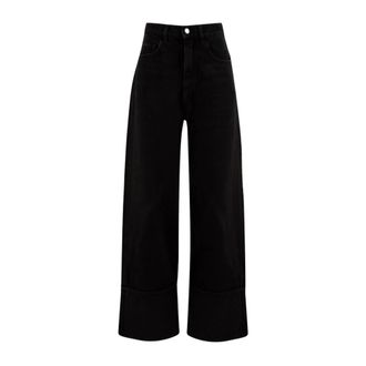 Icon Denim Los Angeles Jeans, Dames, Grijs, W25, Katoen, Kiki Wide-leg Jeans