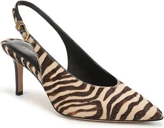 Veronica Beard Luciana Slingback Pump in Ziger Brown at Nordstrom, Size 5.5