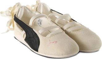 Puma x Rosé Speedcat bow-detail ballet flats - Toni neutri