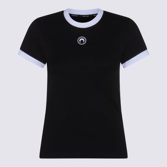 Marine Serre T-Shirts And Polos Blacks And Greys-Donna