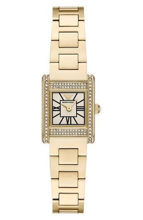 Emporio Armani Mother-of-Pearl Bracelet Watch, 26mm in Gold at Nordstrom
