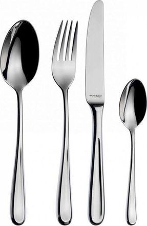 Bugatti 24 Piezas Cubiertas Colocadas En Estuche De Madera De Acero Pulido Futura Bugatti