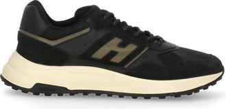 Hogan Dark Blue Suede Low-Top Sneakers