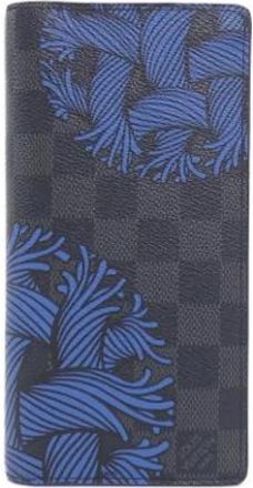 Louis Vuitton Pre-owned Long wallet (bi-fold) - Heren - Vintage Accessoires - Blauw - ONE Size - Vintage