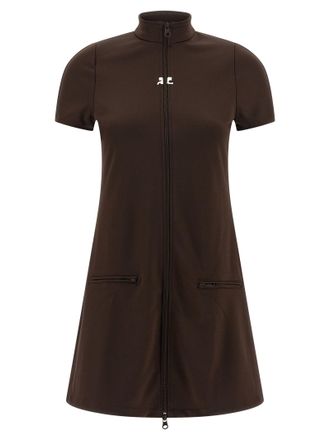 Courr&egrave;ges Womens Interlock Tracksuit Mini Dress
