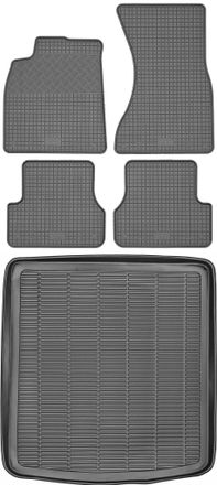 OEM Juego De Alfombrillas De Goma Para Coche Y Maletero Para Audi A6 C7 Estate (2011-2018)