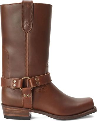 Polo Ralph Lauren Leren bikerlaarzen - Bruin