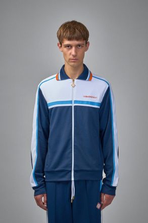 Casablanca Mens Textured Track Jacket Round Pique