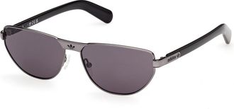 adidas OR0143 08A Mens Sunglasses Gunmetal Size 58