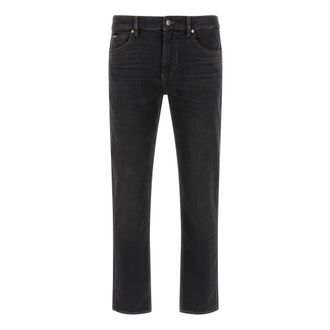 HUGO BOSS Jeans, Heren, Zwart, W34 L32, Katoen, H-Delaware Jeans