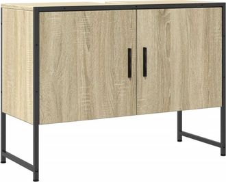 vidaXL Armario lavabo baño madera ingeniería roble Sonoma 80x33x60 cm Vidaxl